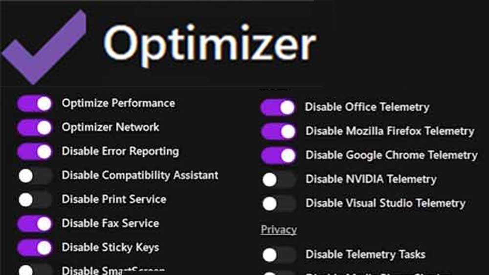 Using Optimizer on Windows