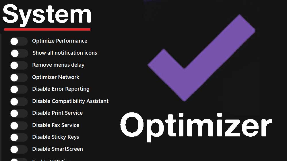 Windows 11 system optimizing with Optimizer