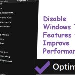 Disable Windows Touch only Features